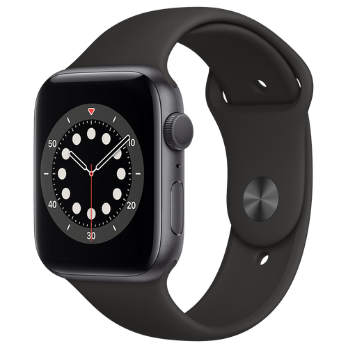 Apple-Watch-Series-6-44mm-Spacegrijs-Aluminium-Zwart-Sportband