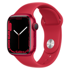 Apple-Watch-Series-7-41mm-Rood-Aluminium-Rood-Sportband