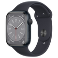 Apple-Watch-Series-8-45mm-Middernacht-Aluminium-Middernacht-Sportband