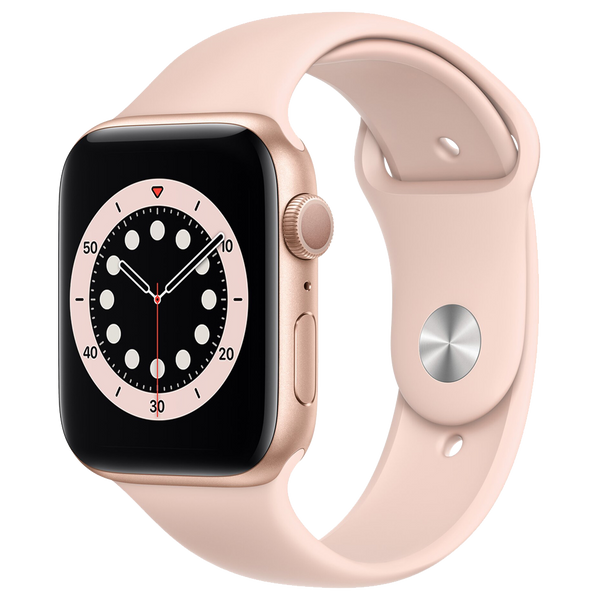 Apple-Watch-Series-6-44mm-Goud-Aluminium-Roze-Sportband