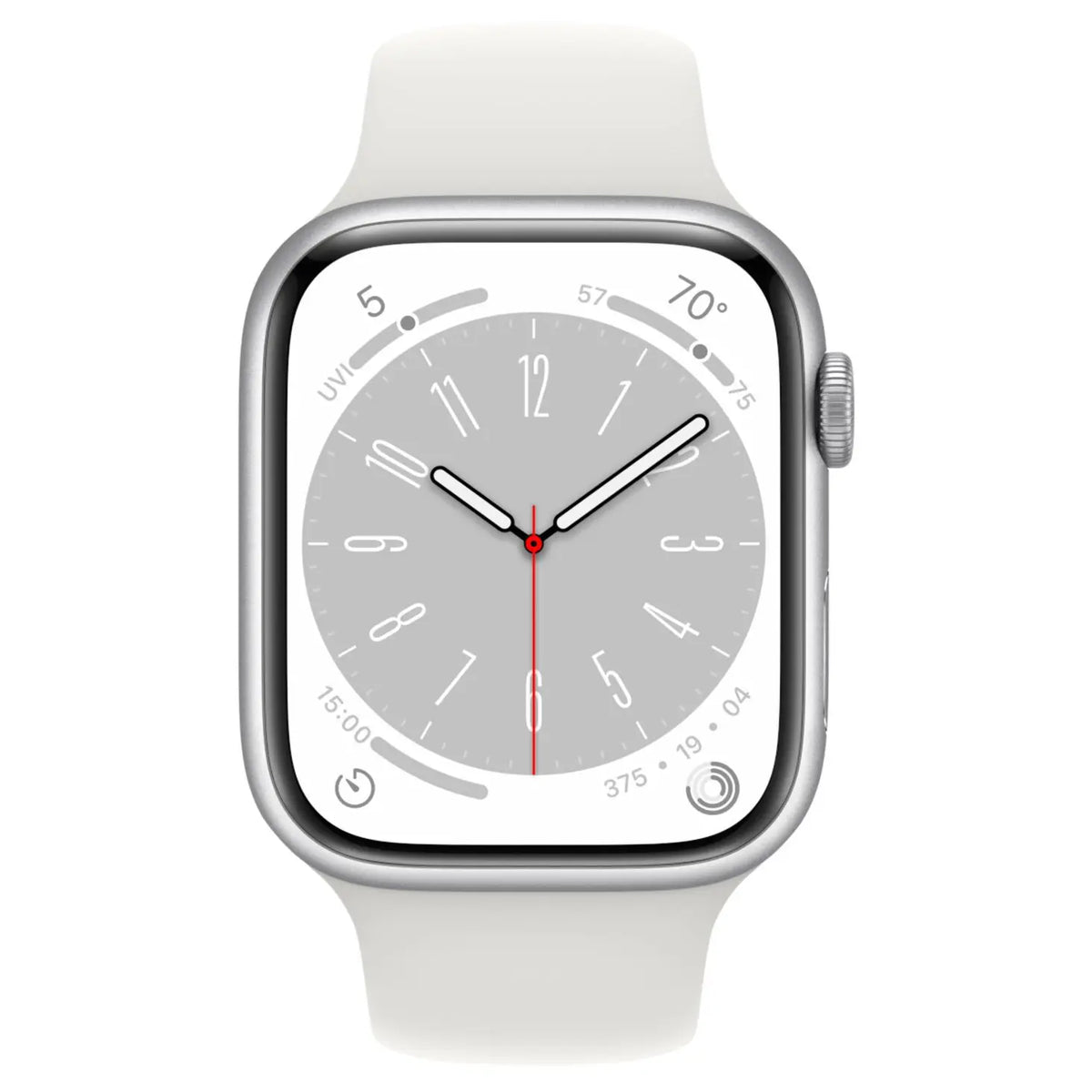 Apple-Watch-Series-8-45mm-Zilver-Aluminium-Wit-Sportband-2