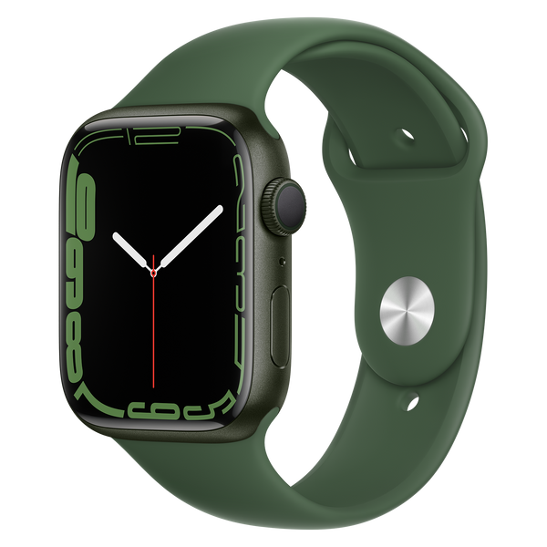 Apple-Watch-Series-7-45mm-Groen-Aluminium-Groen-Sportband