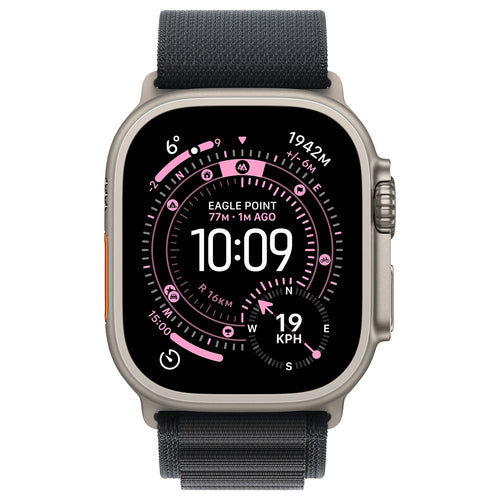 Apple Watch Ultra 3 5G Naturel - Alpine band Zwart