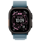 Apple Watch Ultra 3 5G Zwart - Alpine band Lichtblauw
