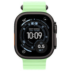 Apple Watch Ultra 3 5G Zwart - Ocean band Neongroen