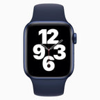 Refurbished Apple Watch bandje 44 mm / 45mm Sport blauw - voorkant