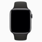 Refurbished Apple Watch bandje 44 mm / 45mm Sport zwart - voorkant