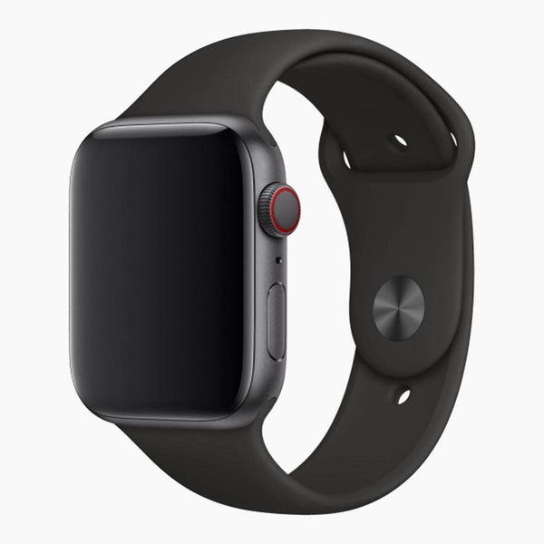 Refurbished Apple Watch bandje 44 mm / 45mm Sport zwart - zijkant