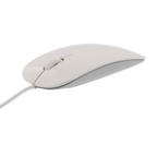 LMP Easy Stijlvolle Kabel Muis 2in1 USB-C & USB-A - Wit