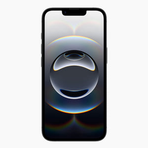 Refurbished iPhone 16e 128GB zwart - voorkant