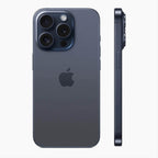 Refurbished iPhone 15 Pro Max 1tb Titanium blauw - zijkant