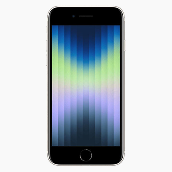 Refurbished iPhone SE 2022 64 GB wit - voorkant