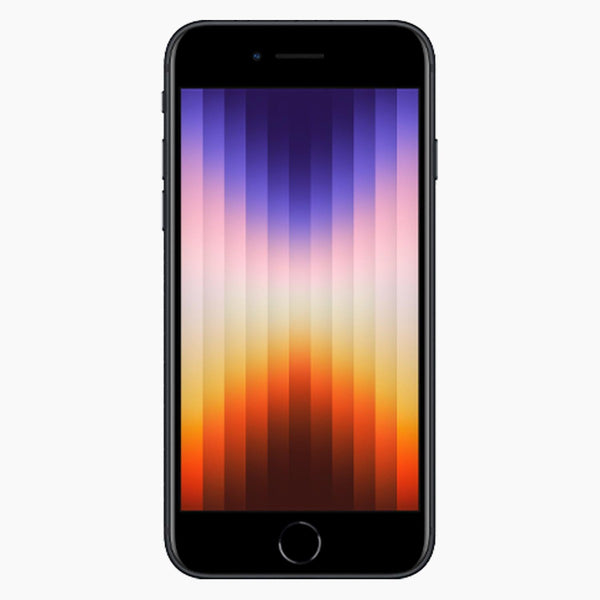 iPhone SE 2022 reconditionné 128 GB noir - face avant