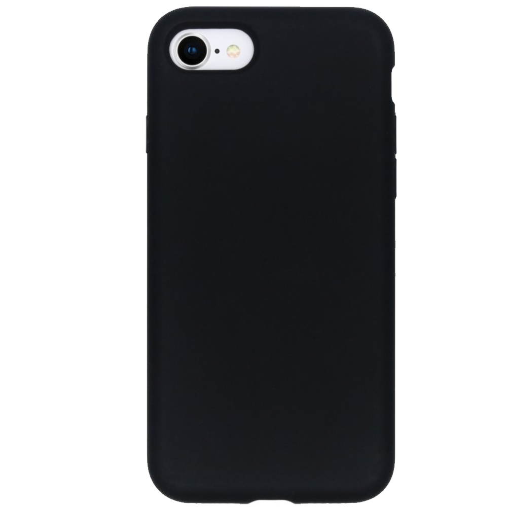 Refurbished Silicone Case + Screenprotector voor iPhone 7/8 - Zwart - test-product-media-liquid1