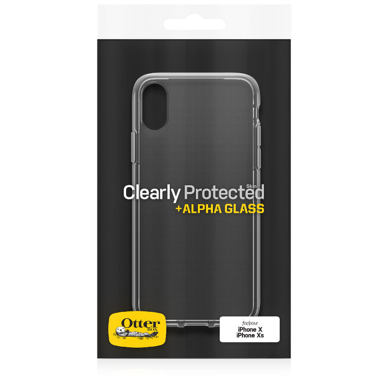 Refurbished Otterbox Protected Skin Case + Alpha Glass iPhone X/Xs