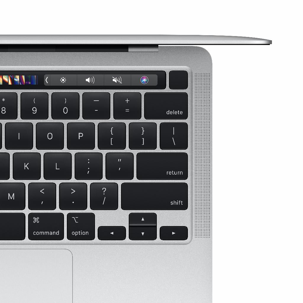 Refurbished MacBook Pro 13-inch Touchbar M1 8-core CPU 8-core GPU 8GB 256GB Zilver CPO - test-product-media-liquid1