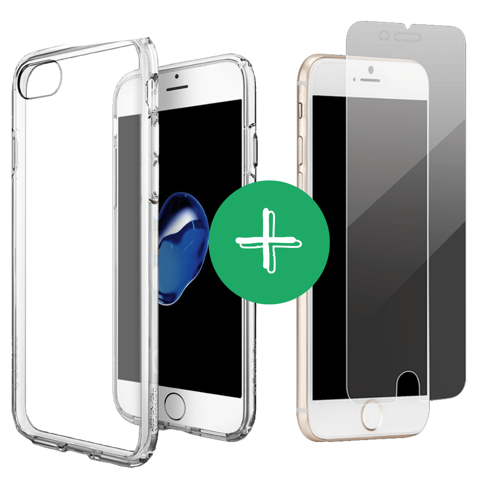 Refurbished Case + Screenprotector iPhone X/XS - Transparant - test-product-media-liquid1