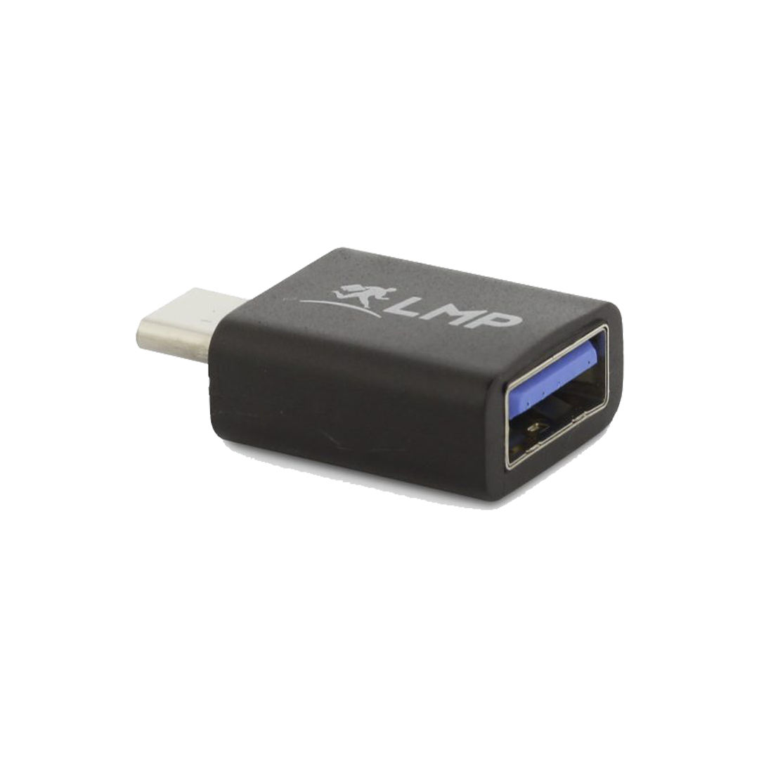 Refurbished LMP USB-C naar USB-A Adapter, zwart